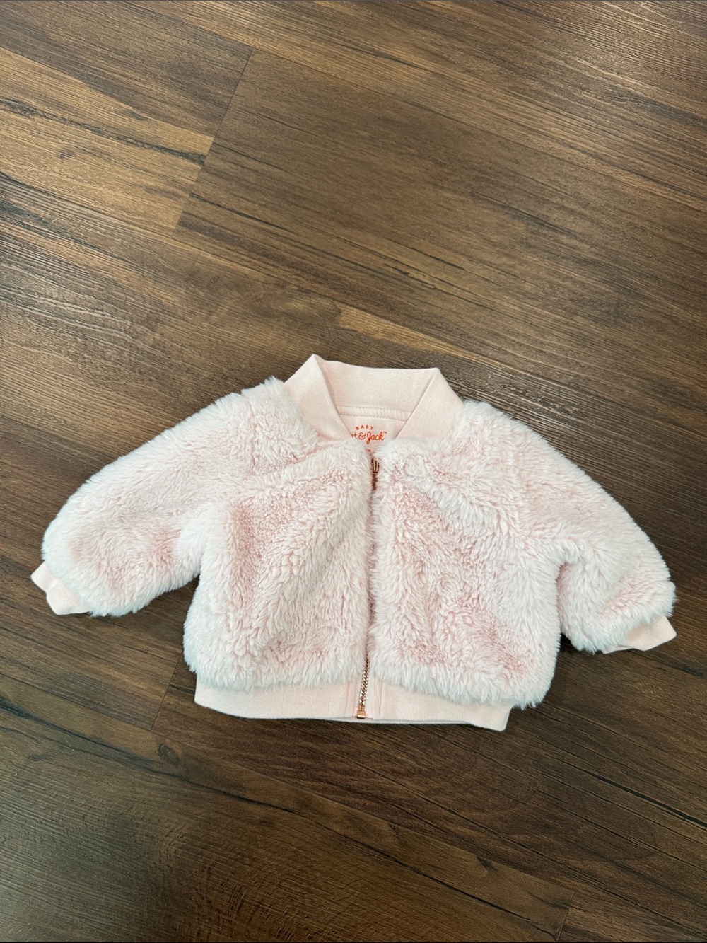 Cat & Jack Baby Pink Faux Fur Bomber Jacket
